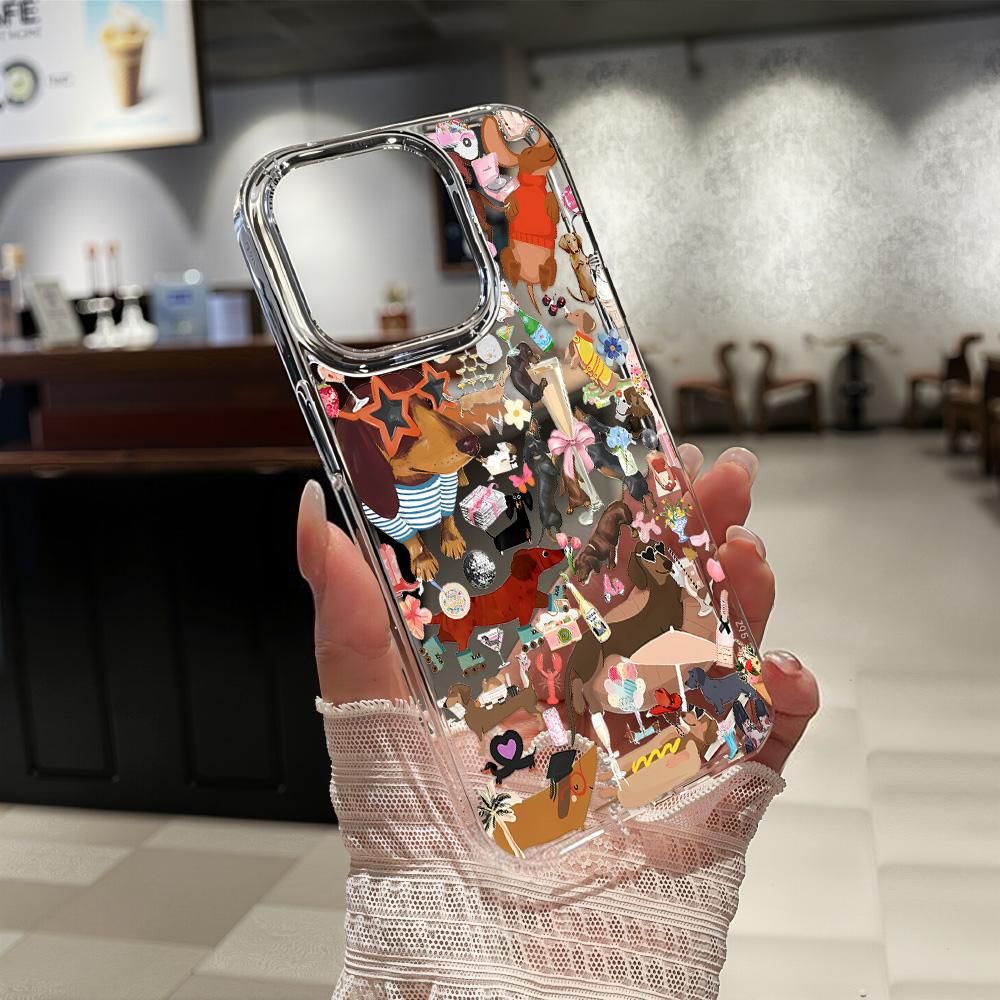 Acrylic Phone Case for iPhone 11 12 13 14 Pro 12 14 16 Pro Max for Samsung A16 A36 A56 S24 FE High-quality Painted Anti-fall Mobile Phone Case