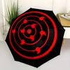 "Red Circular Symbol Graphic T Shirt" Umbrella, Portable 3 Fold Compact Umbrella for Men & Women,S72