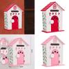 Wall Mount Mailbox Mailbox with Key Lock Wood Communication Mail Box Drop Box Letterbox for Corridor Front Door