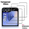 3pcs Full Cover Tempered Glass For Samsung Galaxy Z Flip 5 6 7 HD Clear Glass Full Screen Protector 9H Hardness Glass Film