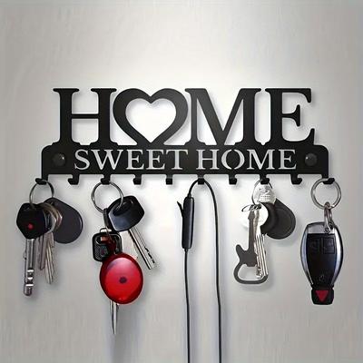 1pc Key Holder for Wall Mount Metal Hanger for Front Door Kitchen Store House Car Vehicle Keys Hanger Vintage Decor for Hotel
