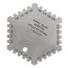CO1001 20370um Stainless Steel Hexagonal Wet Film Comb Card Thickness Gauge Meter