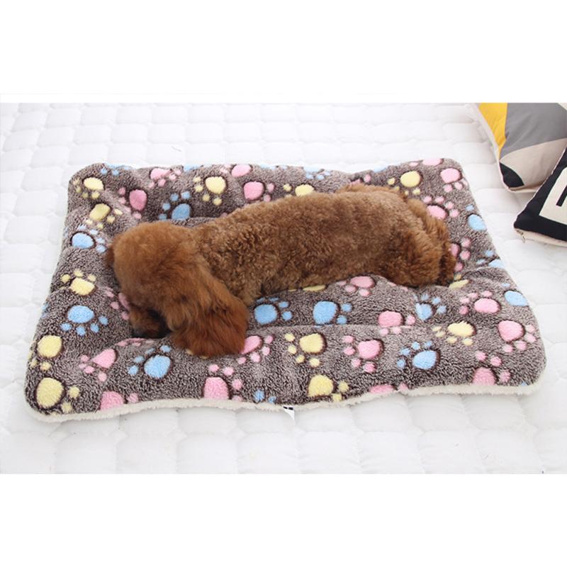 Flannel  Blanket Thickened Winter Warm Non-slip Blanket Mat Cushion Beds For Dogs Cats