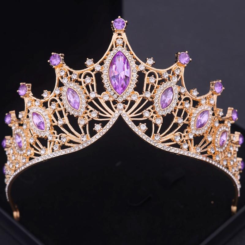 Baroque Crystal Tiaras and Crowns Headband for Women Party Bridal Wedding Hair Accessories Jewelry Crown Tiara Headband Gift