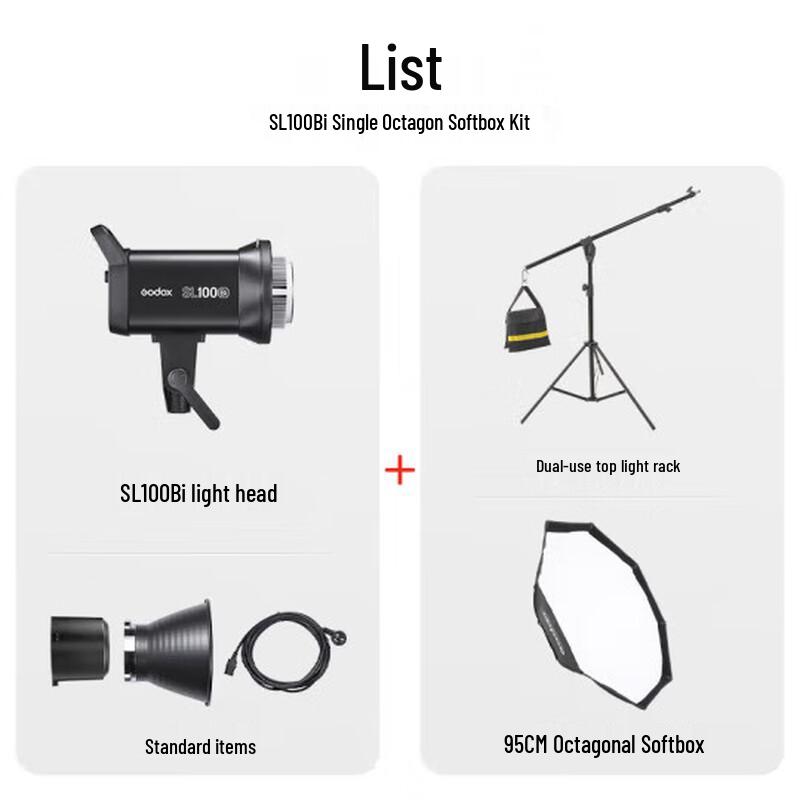 Godox SL100BI Bi-color LED Studio Light Kit