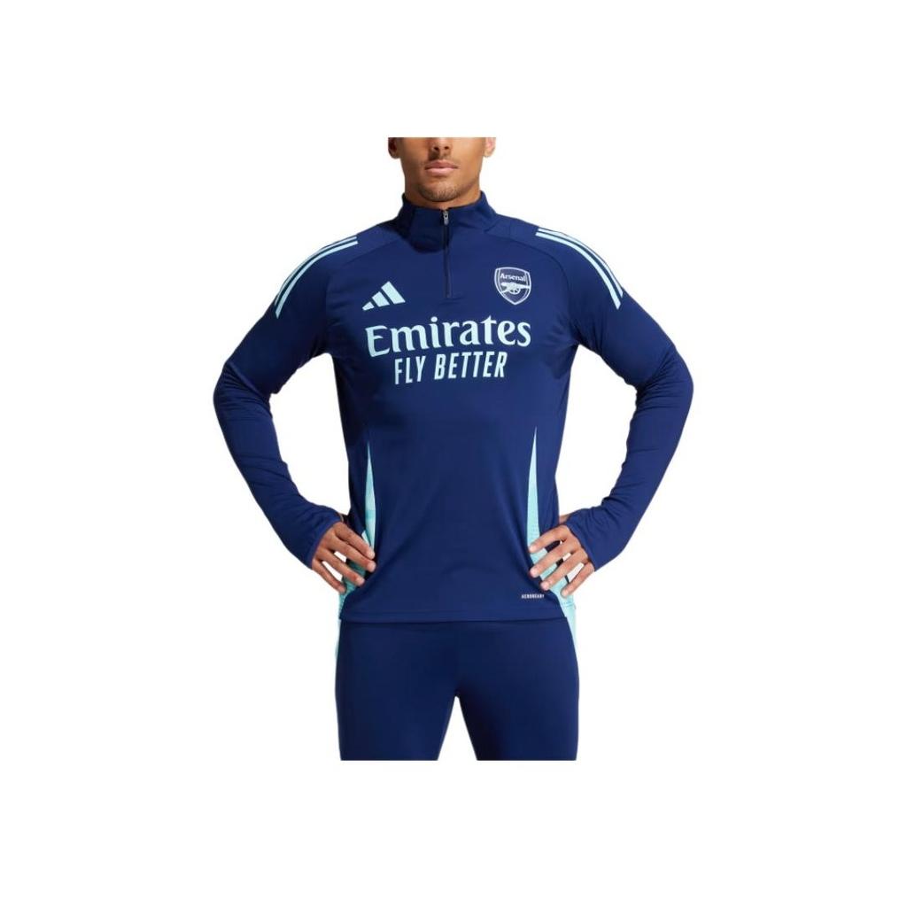 Adidas Чоловіча толстовка Arsenal Tiro 24 Football Training Quarter-Zip Slim Fit Long Sleeve Sweatshirt Night-Blue IT2207