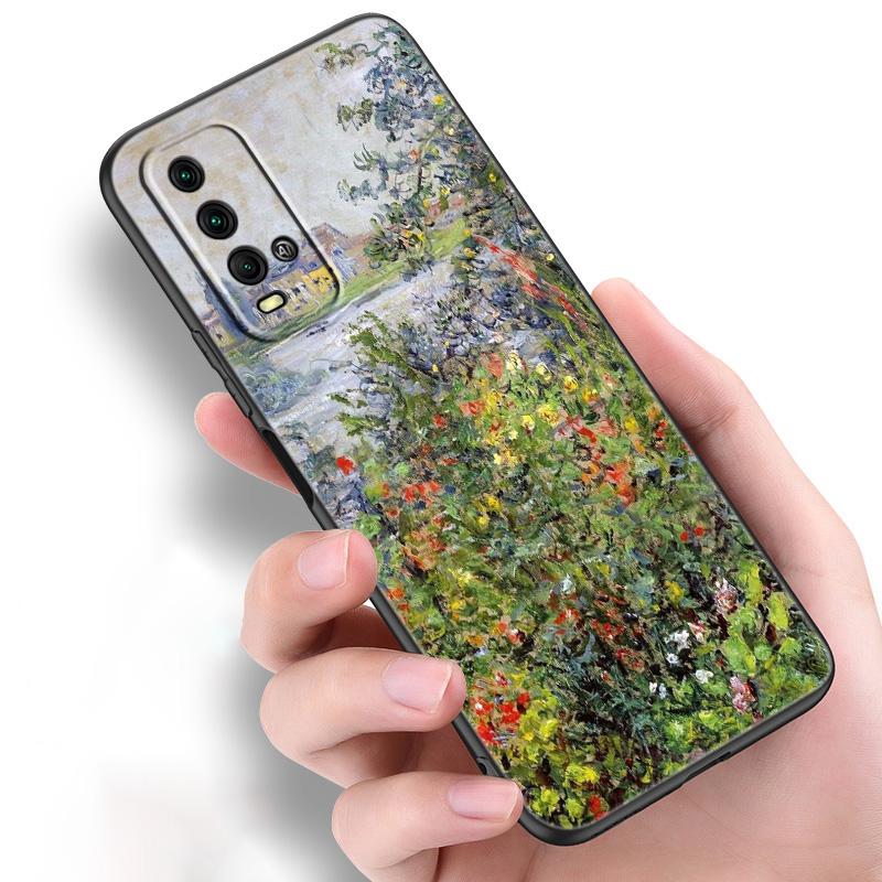 

Силиконовый чехол для телефона Claude Monet для Xiaomi Redmi Note 11 10 9 8 Pro 11T 10T 10S 9S 8T 9 9A 9C 9T, черный мягкий чехол, чехол Redmi Note 11 Pro