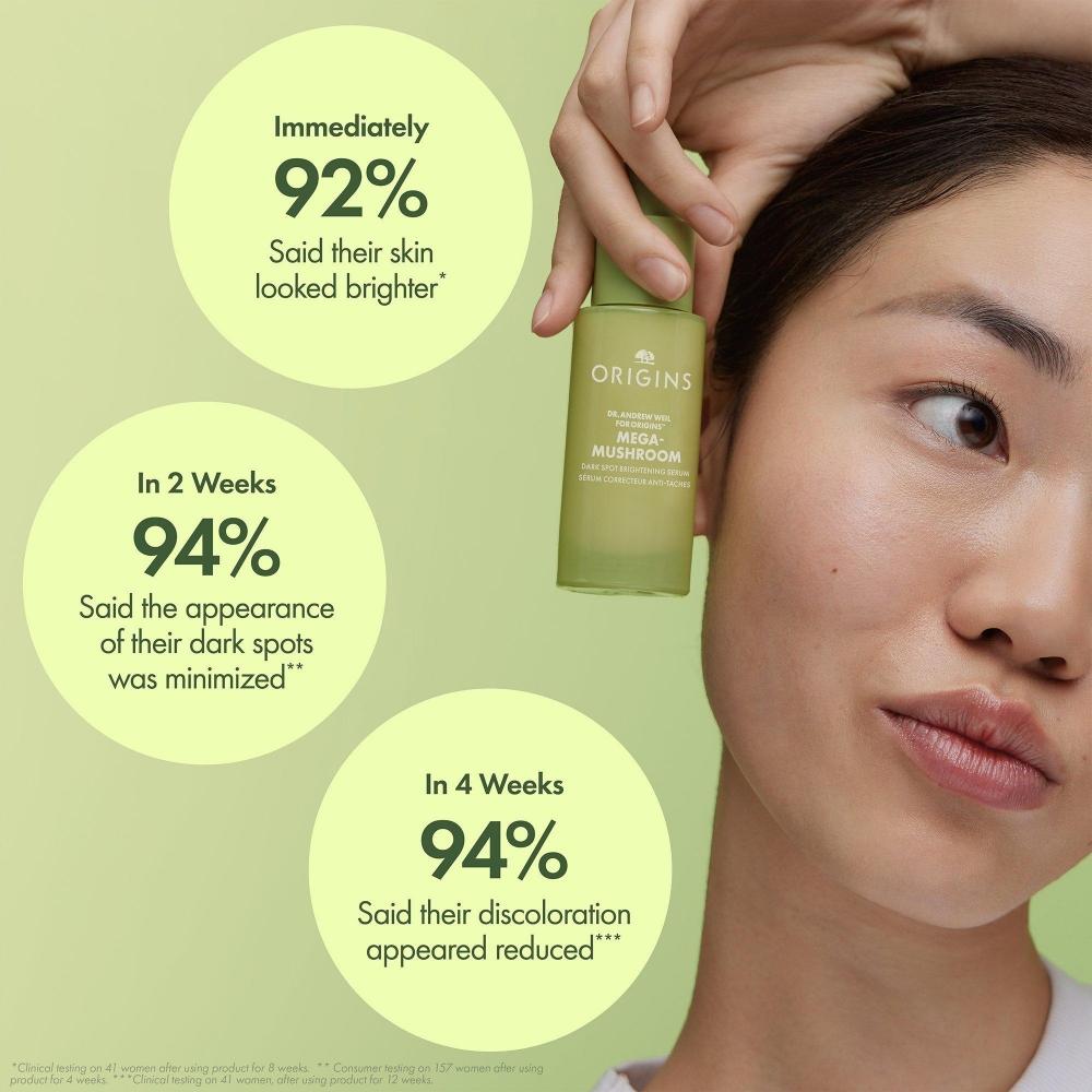 Origins Mega Mushroom Dark Spot Brightening Face Serum 1.0 Oz