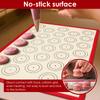 Macaron Silikon Bakmatta Non-Stick Ugnsplåtsfoder Bageriverktyg Kaka Ugnsunderlägg för Kaka /Bröd/ Macaron Baktillbehör