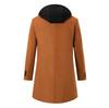 Men's Hooded Mid-Length Woolen Fashion Coat