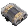 1 in 2 Out Power Ground Distributor Splitter Copper Universal for Car Audio 02 Gauge Cord 100A