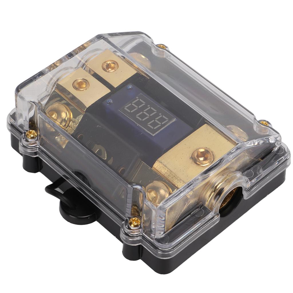 1 in 2 Out Power Ground Distributor Splitter Copper Universal for Car Audio 02 Gauge Cord 100A