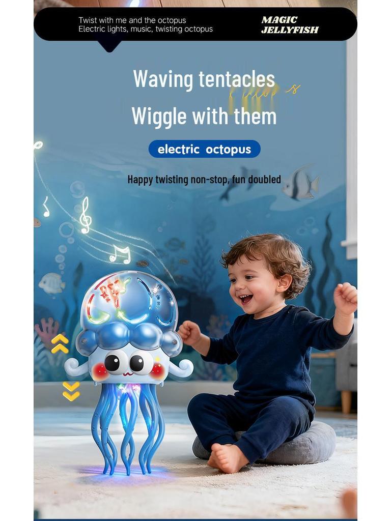 Electric Dancing Octopus Music Light Jellyfish Toy for Kids