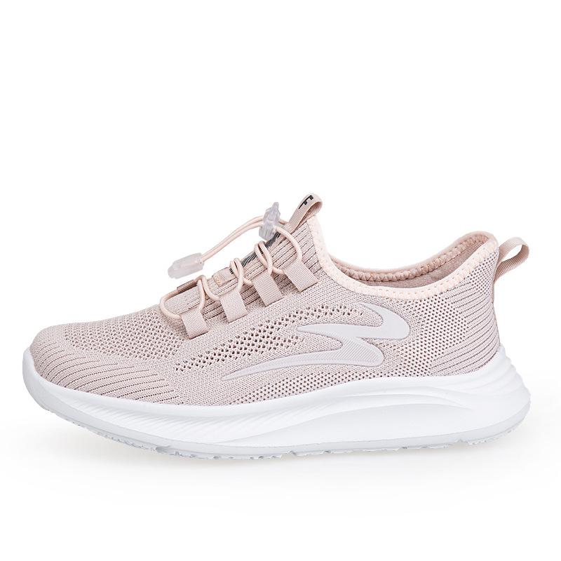 Women's Lightweight Breathable Mesh Sneakers - Non-Slip Soft Sole Walking Shoes for Middle-Aged & Elderly
