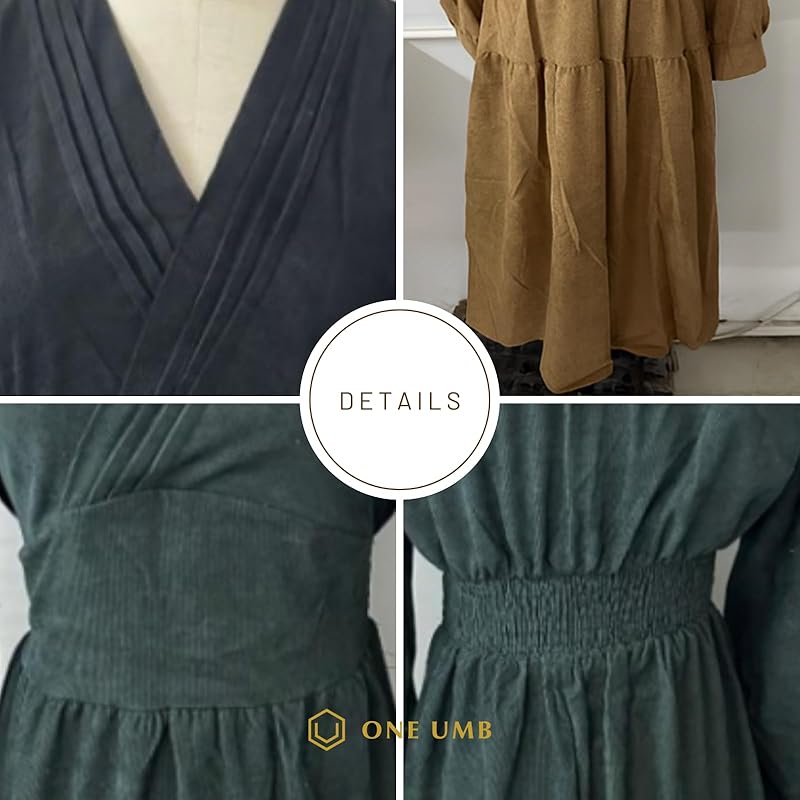 [one Anbu] cachecoeur one piece long long sleeve ladies tiered dress long dress long sleeve dress invited Plain color brown brown