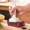 Meat Tenderizer Stainless Steel Meat Looser 24 Needle Automatic Spring Meat Hammer Rib Breaking Perforator Kitchen Gadgets