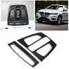2pcs Carbon Fiber Front Reading Light Panel Cover Trim for 3 Series F30 GT F34 X5 X6 X1 X2