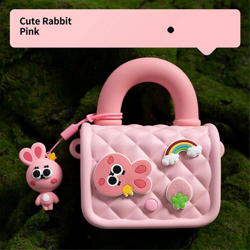 Multifunctional Children'S Camera Bag Portable Cute Handheld Coin Purse Camera Accessories,Pink