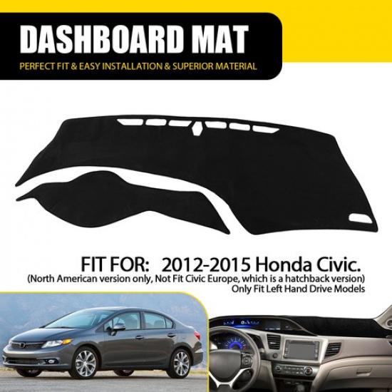 For 2012 2013 2014 2015 Honda Civic Dashmat Dashboard Cover Dash Mat Pad Carpet