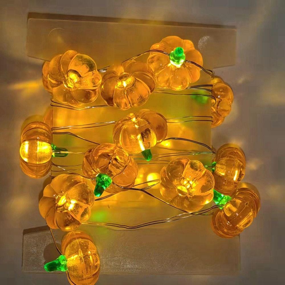 Hanging Pumpkin Lantern String 3D Halloween LED String Light Pumpkin Light  Birthday Party