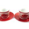 Les Trésors De Lily [M6364] - Box of 2 Homemade 'Terroir Français' Coffee Cups - 5x6 Cm
