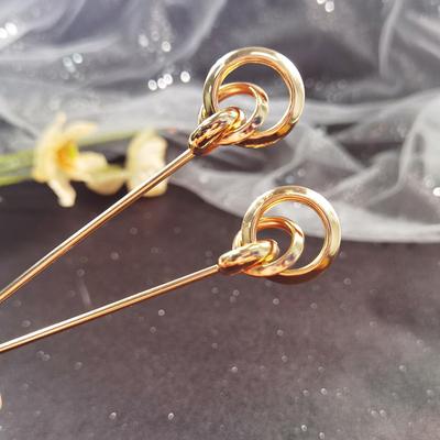 Women Hair Sticks Hair Accessories Girls Metal Hairpins Retro One Word Hairpin Simplicity Headwear Ornaments
