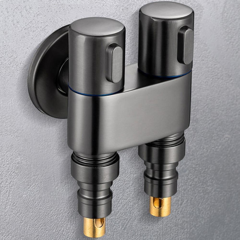 Automatic Water Stop Faucet Water Stop Valve Dual Control Toilet Triangle Valve  Laundry Room