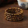 Natural yellow tiger eye stone straight-cut disc bead bracelet Men's and women's yellow tiger eye stone crystal bracelet jewelry