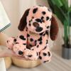 Spotted Dalmatian Plush Toy 25cm Super Soft Stuffed Dog Huggable Sitting Pose Cuddly Dog Plushie Gift for Girls Boys