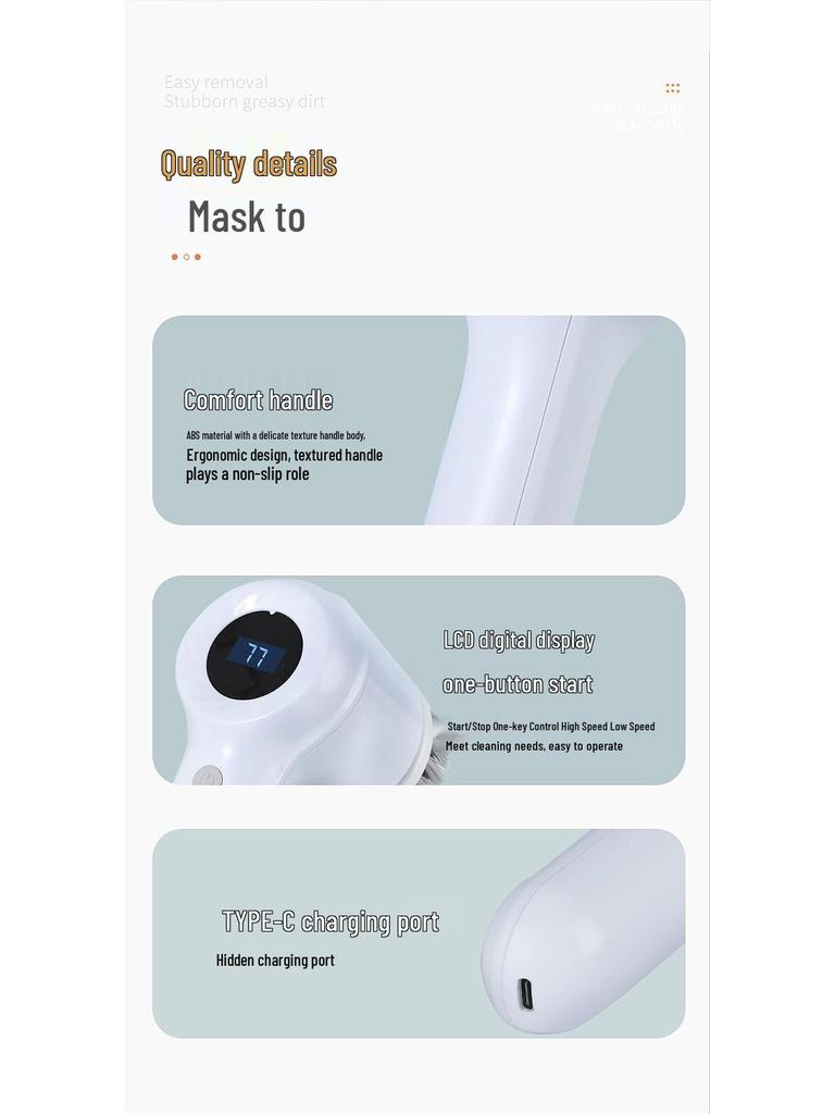 Cordless Electric Cleaning Brush for Kitchen, Bathroom, and Shoes – Multifunctional Handheld Gadget