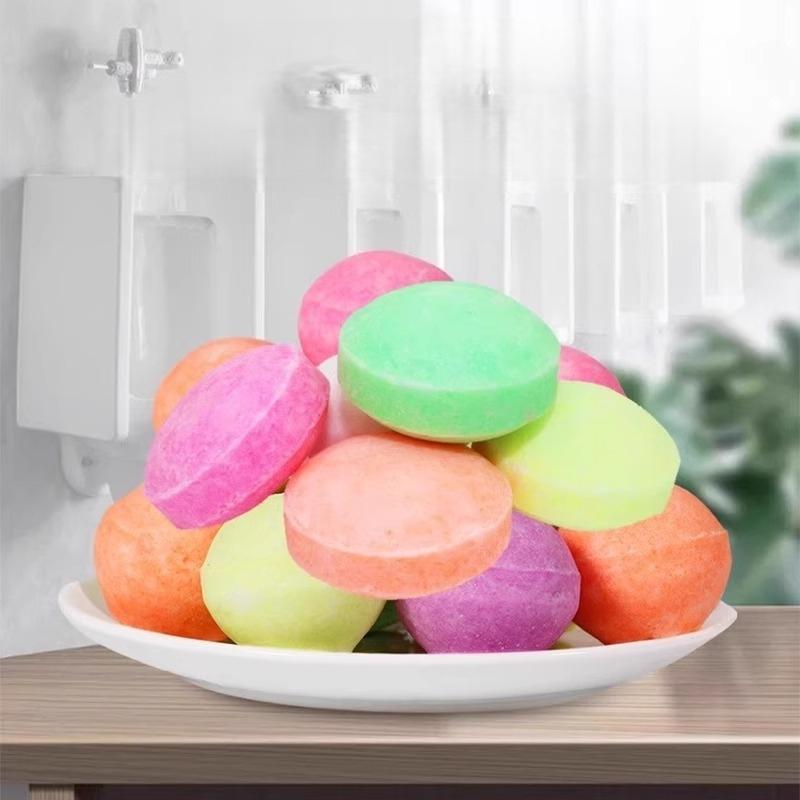 10 ks Vonné kuličky do světlíku do pisoáru Bazénová Aromaterapie Toaletní Esenční Koule Barevná Citronově Vonící Toaletní Eva Deodorační Koule