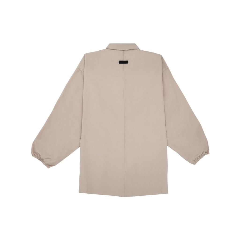 Fear of God Essentials Button Down Shirt Silver Cloud Men Tops Grey 186BT234022F