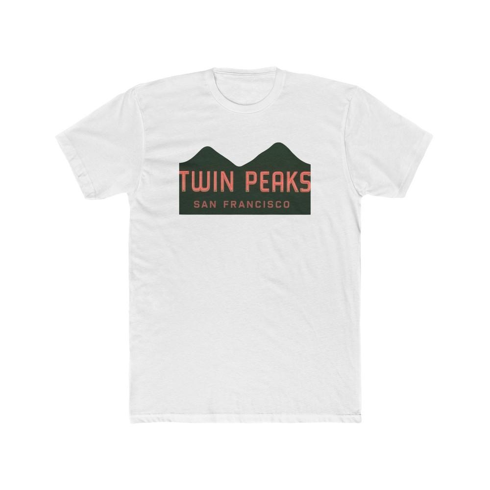 

Twin Peaks San Francisco Gay Bar Men#039;s Cotton Crew Tee Castro California Unisex T-Shirt M