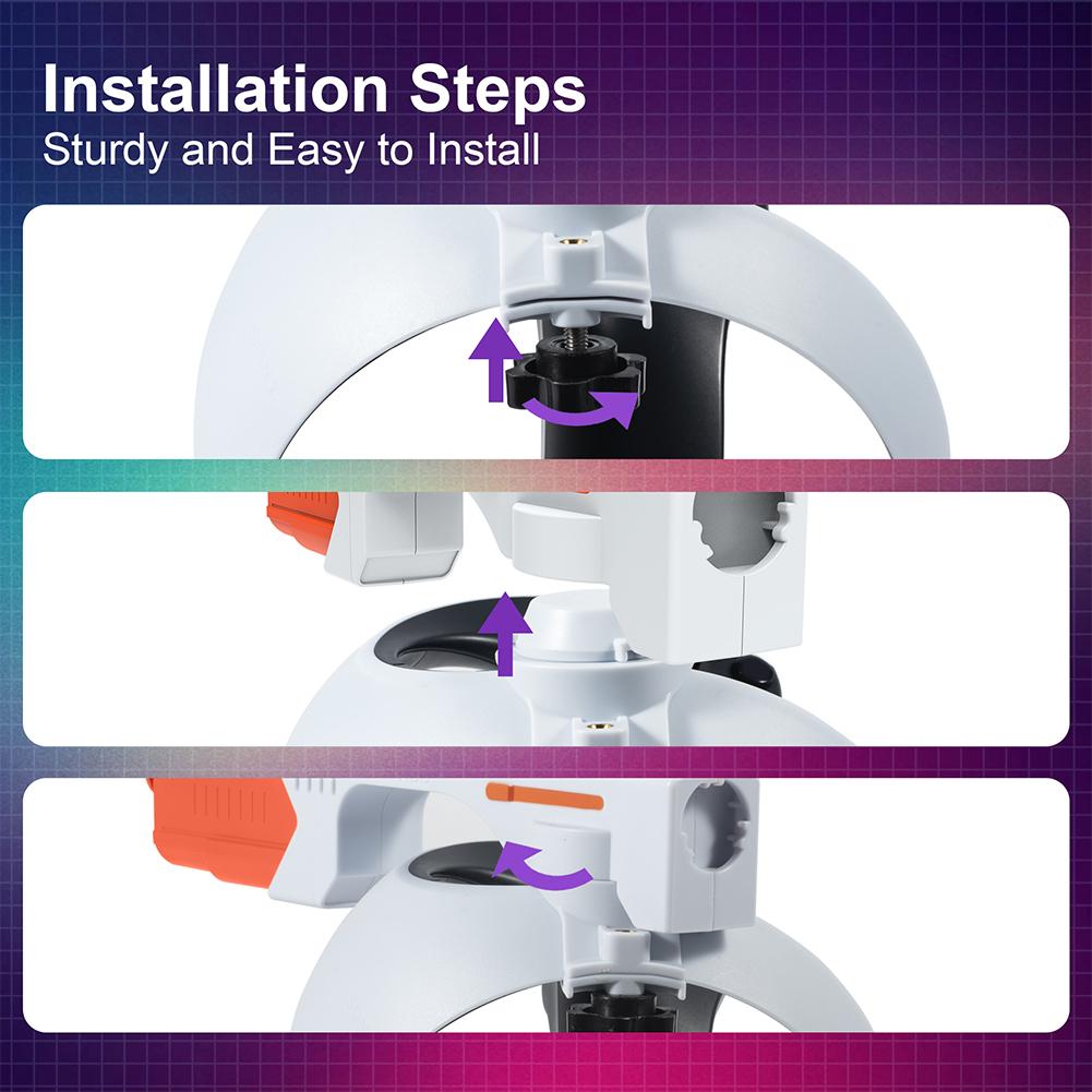 For PS VR2 Controller Holster Handle Quick-break Magnetic Gun Stock Sense Shooting VR Controller Case for PS VR2 Accessories