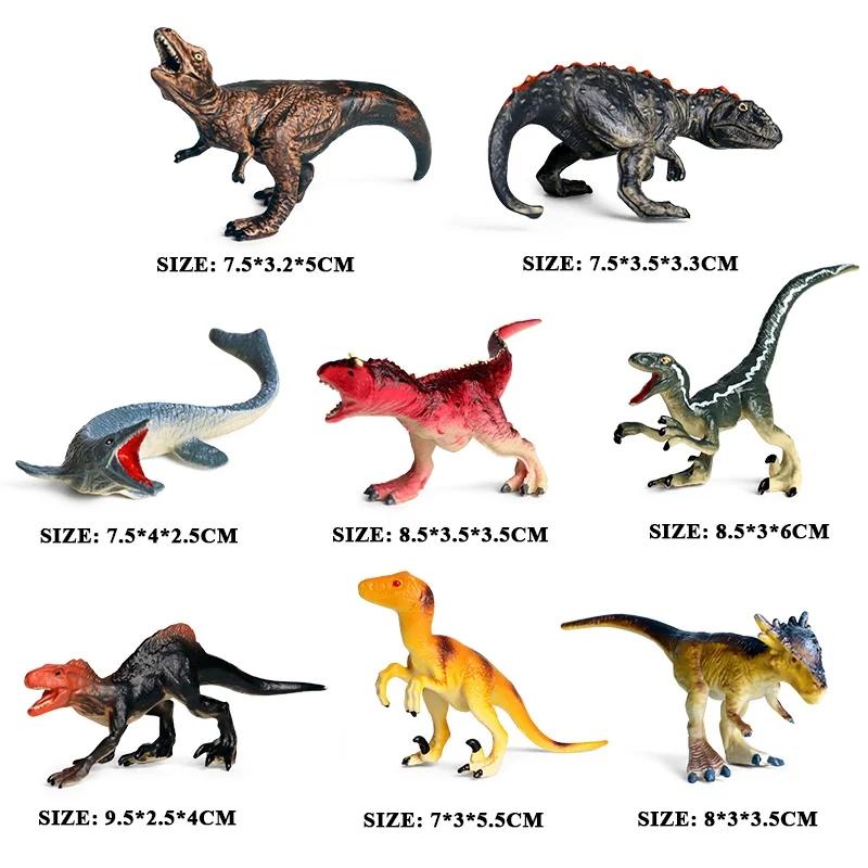 Oenux Montessori Toy Wild Farm Dinosaur Ocean Cat Animals Model Action Figure Zoo Figurines Cute Miniature Education Kid Gift