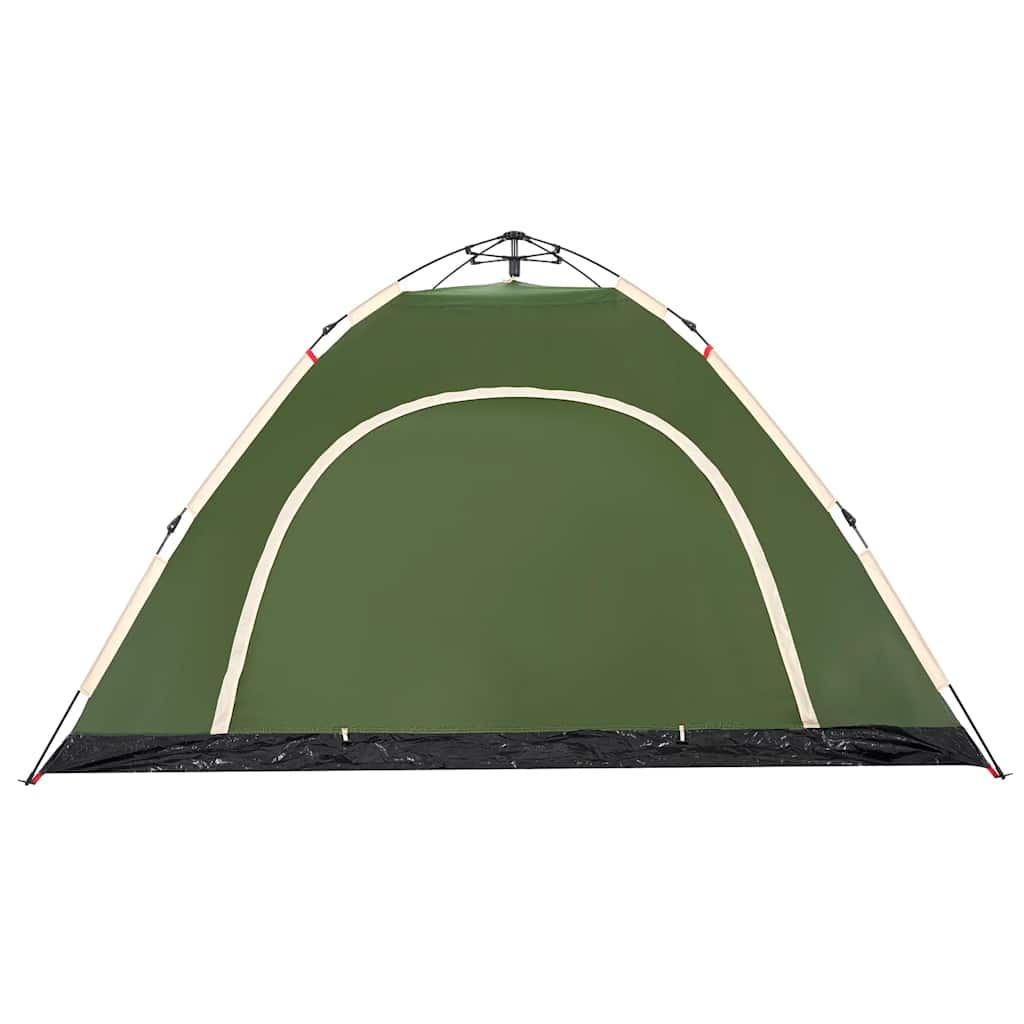 5 Person Camping Tent Green Quick Release