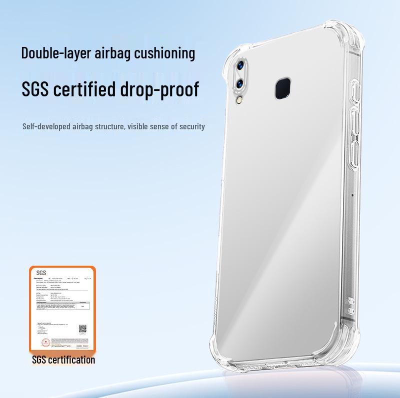 High-End Transparent TPU Airbag Case for Vivo Y95/Y91 - Minimalist Style, Drop-Proof Four-Corner Protection