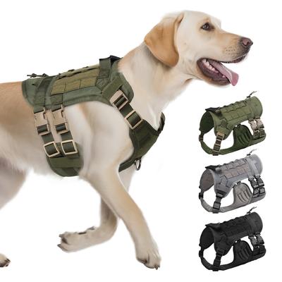 Big Dog Taktische Weste Outdoor Wasserdichte Hundebrustgeschirr Mittelgroße und Große Hunde Taktische Brust Rücken Hundetraining Brust und Rücken