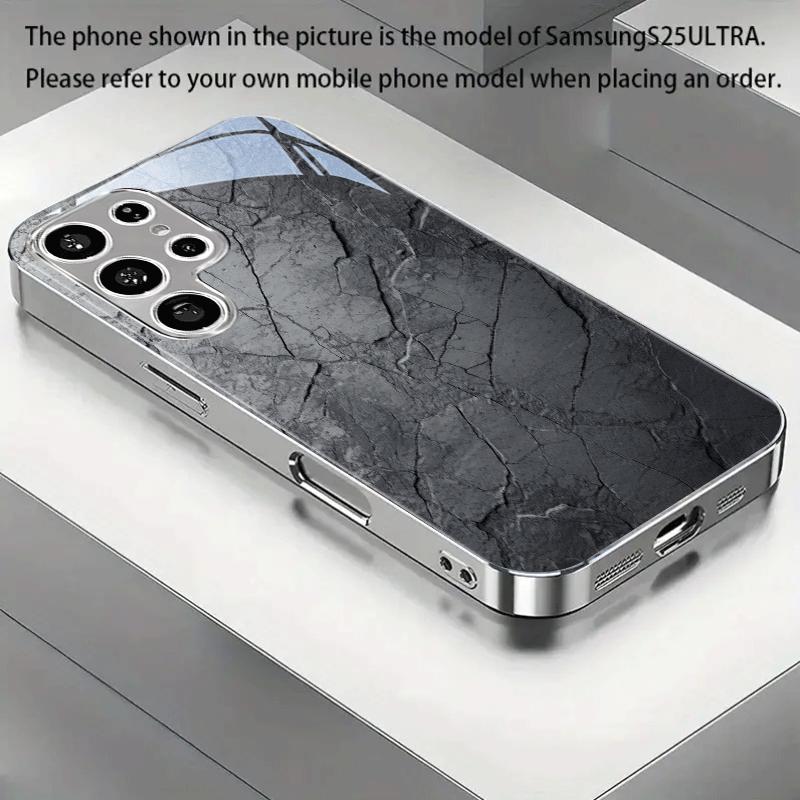 Custodia per Telefono di Fascia Alta Vetro Galvanizzato TPU Custodia per Telefono per Samsung Galaxy S26 S25 S24 S23 S22 S21 FE Ultra Plus Resistente alle Cadute