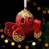 Kunststoff Weihnachten Frohe Hängedekoration Rot Hängeschild Weihnachten Weihnachtsschmuck Goldglitzer Hängender Text Dekoration