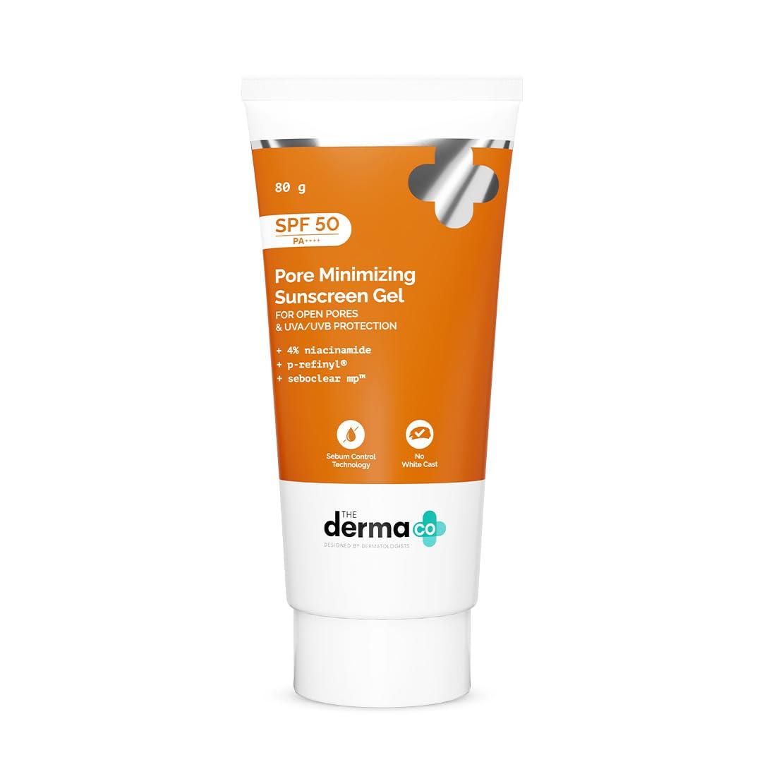 

The Derma Co Pore Minimizing Priming Sunscreen with SPF 50 & PA+++ | For Open Pores & UVA/UVB Protection | 80 g