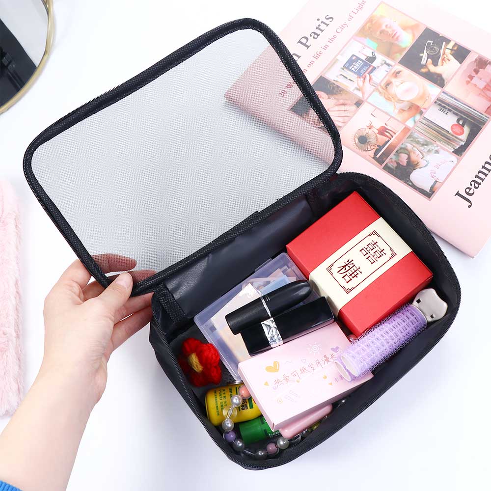 Nylon Toiletry Bag Female Travel Wash Pouch Bath Storage Makeup Case Storage Bag Mesh Cosmetic Bag