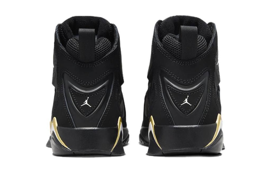 Jordan True Flight Antideslizantes Resistentes a la Abrasión de Caña Alta Zapatillas de Baloncesto para Niños Negro Adolescentes 343795-017