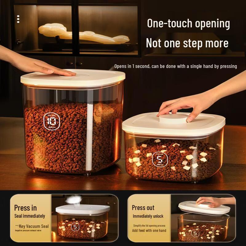 Electric Vacuum Pet Food Storage Container
