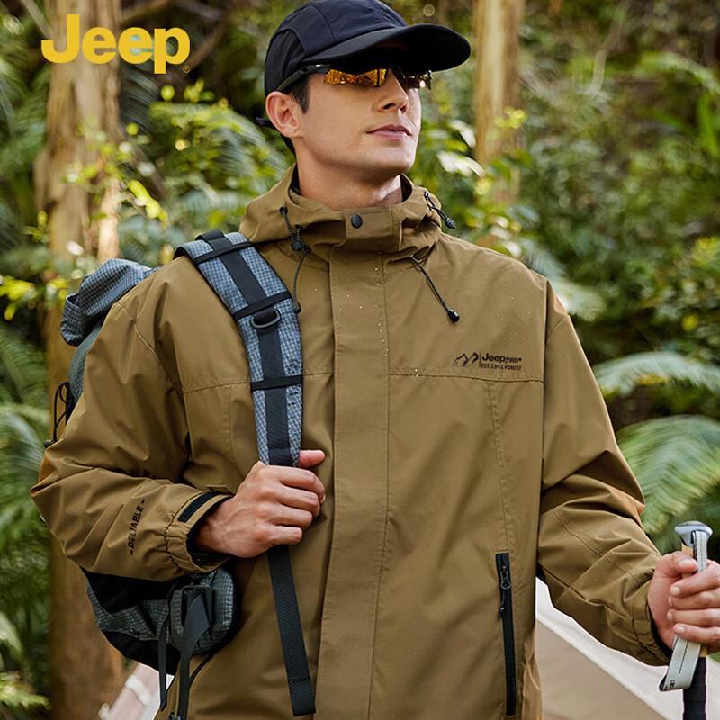 Jeep Men s Hooded American Style Outdoor Windbreaker Jacket P843MWJ555 XL