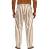 Men's Sporty Casual Striped Elastic Waist Straight Leg Pants