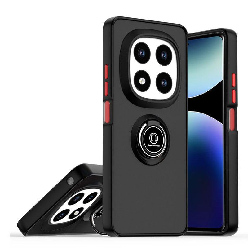 Armor Matte Magnetic Case For Xiaomi Redmi Note 14 13 8 Pro Plus 12 Turbo 10 8T 5G Ring Holder Phone Cases Redmi 14C 13C Cover