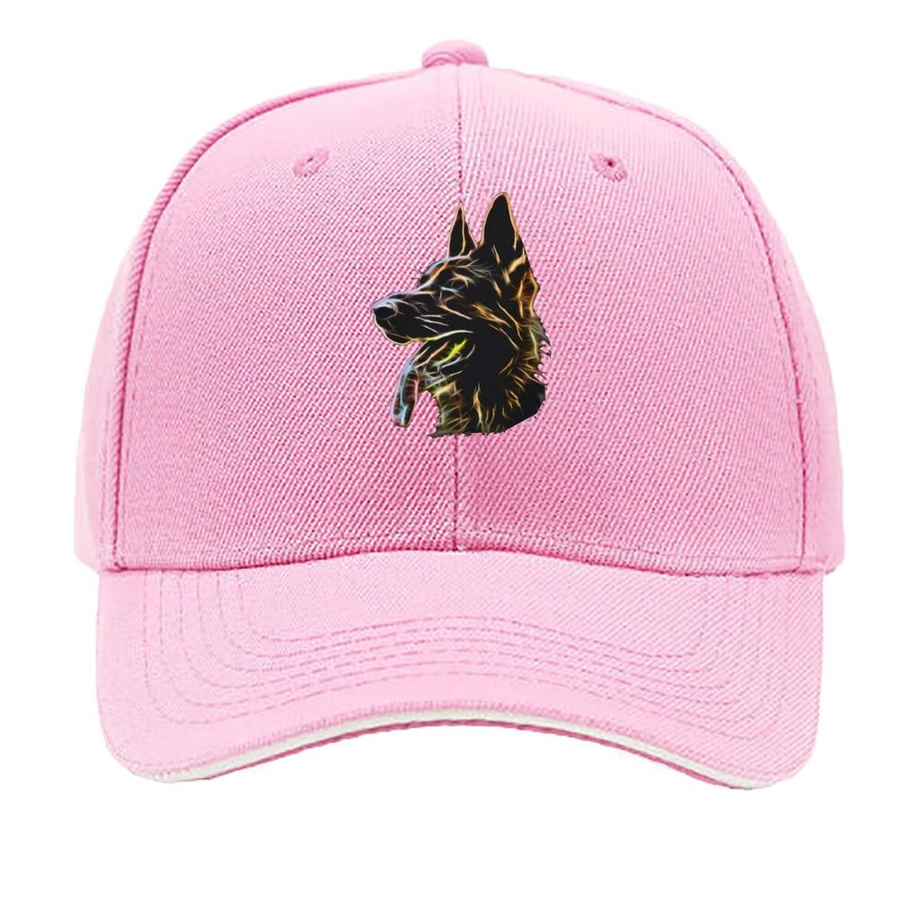 GerUnisex Shepherd Dog Colorful Pet Portrait Art Sandwich Baseball Cap