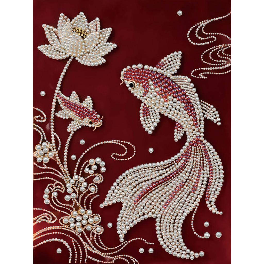 DIY Pearl Gem Paintings Picture Arts Craft With Frame 30x40cm for Adults Beginners Home Wall Decor