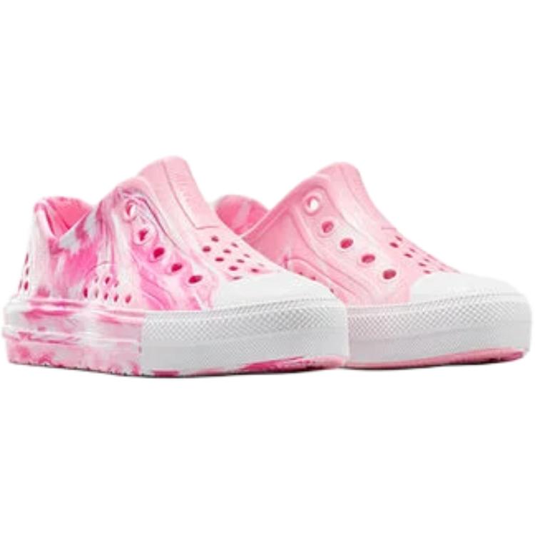 Converse Chuck Taylor All Star Play Lite CX Low PS Tie-Dye - Chaos Fuchsia Kids Sneakers Pink White A11808C